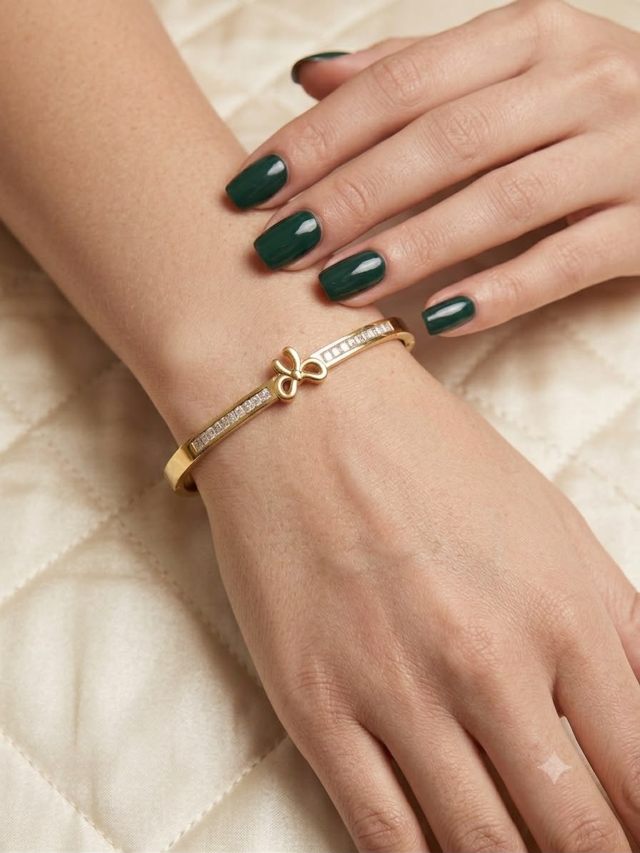 Elegant Bow Cuff Bracelet for Women