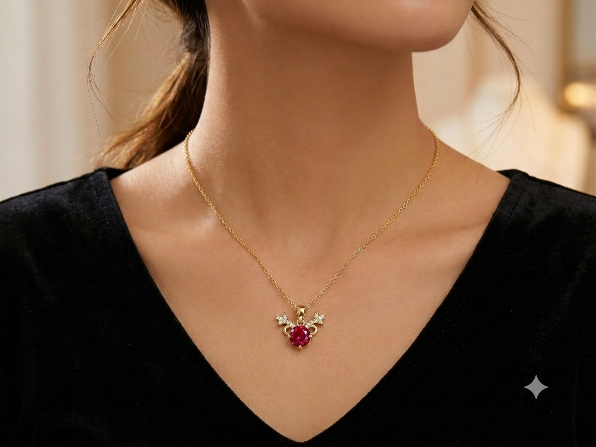 Elegant Crystal Pendant Necklace for Women
