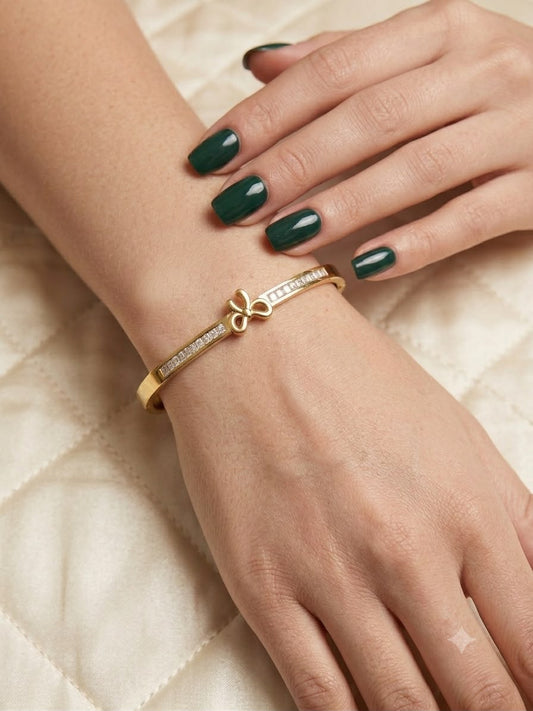 Elegant Bow Cuff Bracelet for Women